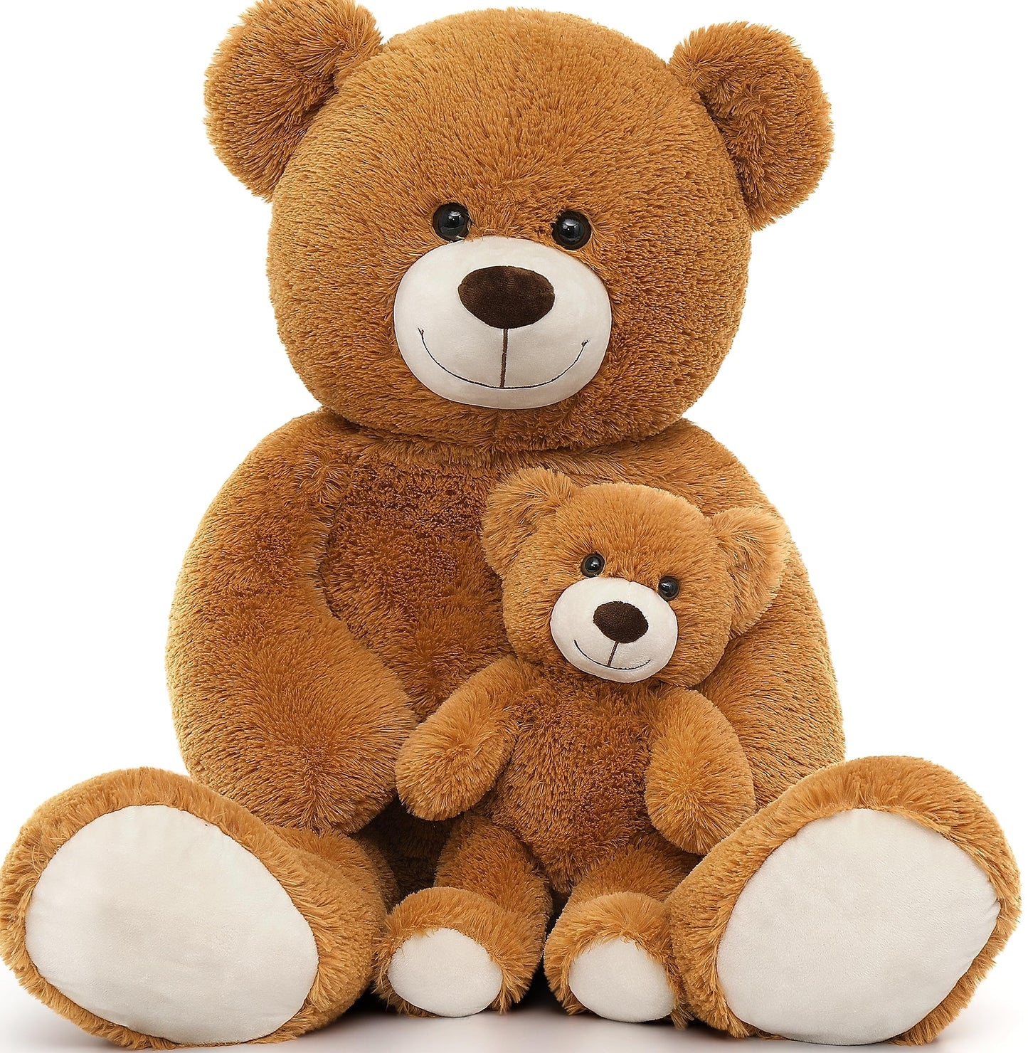 MorisMos Mom & Baby Giant Teddy Bear - 39in Plush for Baby Showers & Cozy Rooms