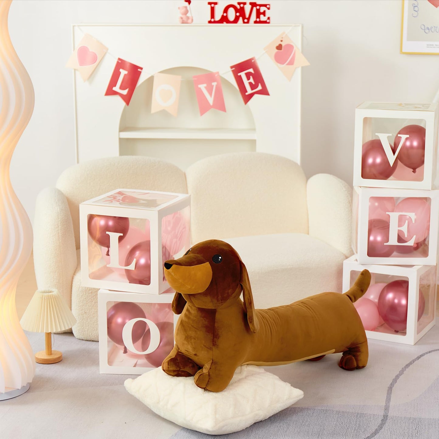 MorisMos Giant Dachshund Plush 4ft – Realistic Weiner Dog Body Pillow