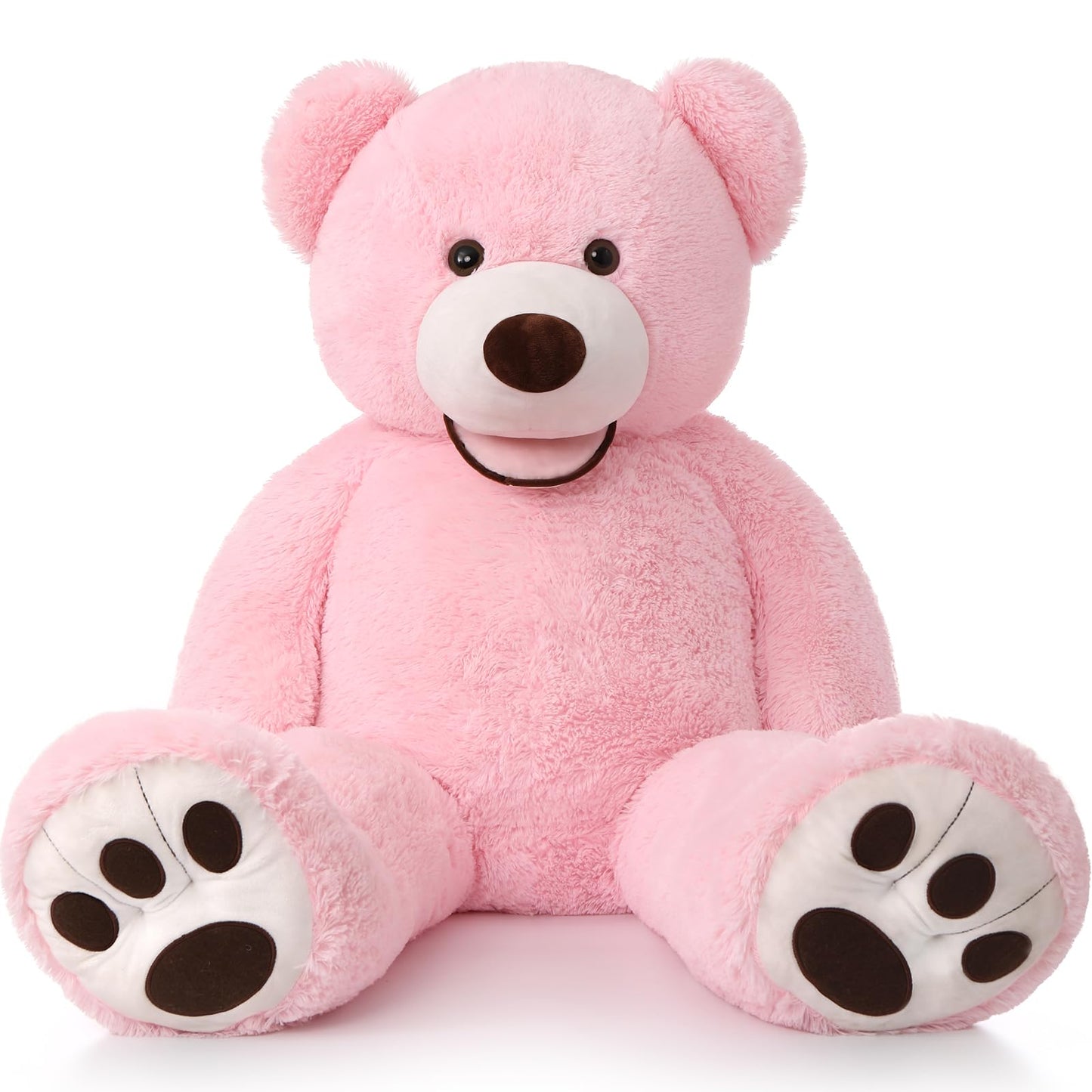 MorisMos Smile Giant Teddy Bear – 51-Inch Pink Plush Stuffed Animal