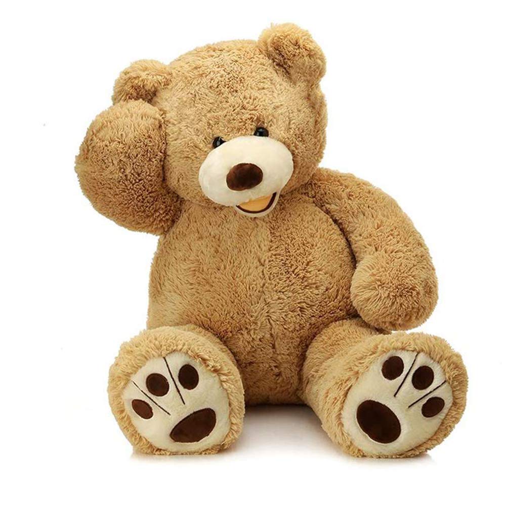 MorisMos Smiling Giant Teddy Bear 39-Inch | Ultra-Soft Plush, Large Huggable Bear