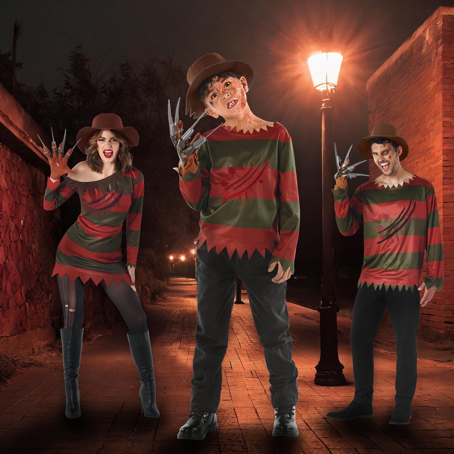 Morph Nightmare Killer Costume for Kids – Nightmare Stalker Horror Outfit (Boys, Large)