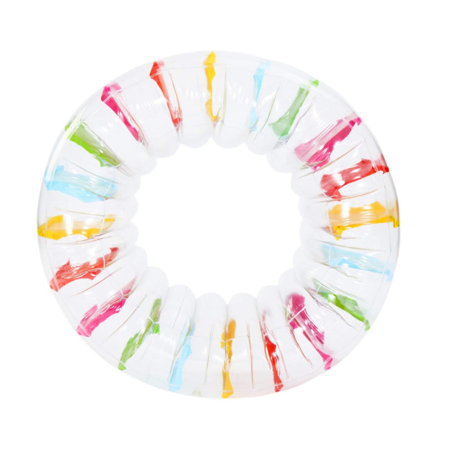 MorTime Inflatable Roller Float 40'' Colorful Water Wheel – Pool Toy for Kids and Adults