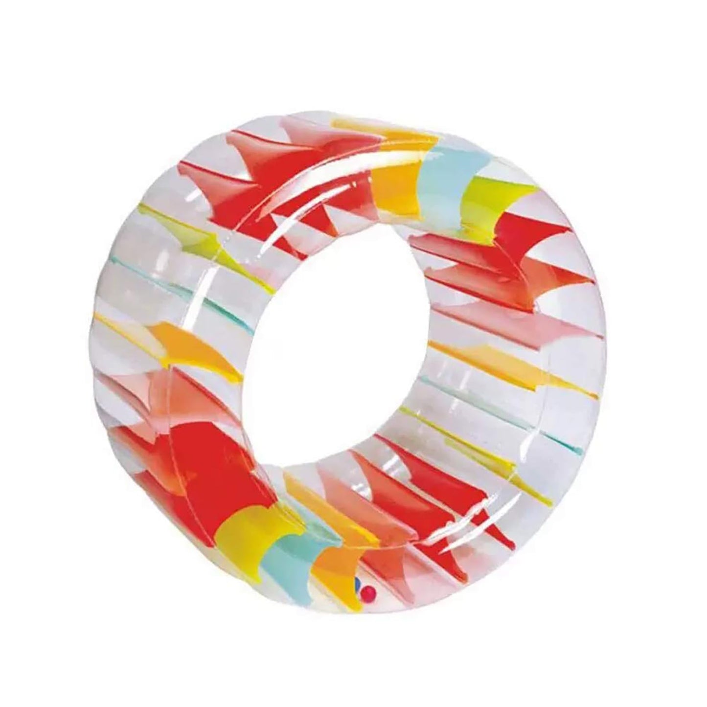 MorTime Inflatable Roller Float 40'' Colorful Water Wheel – Pool Toy for Kids and Adults