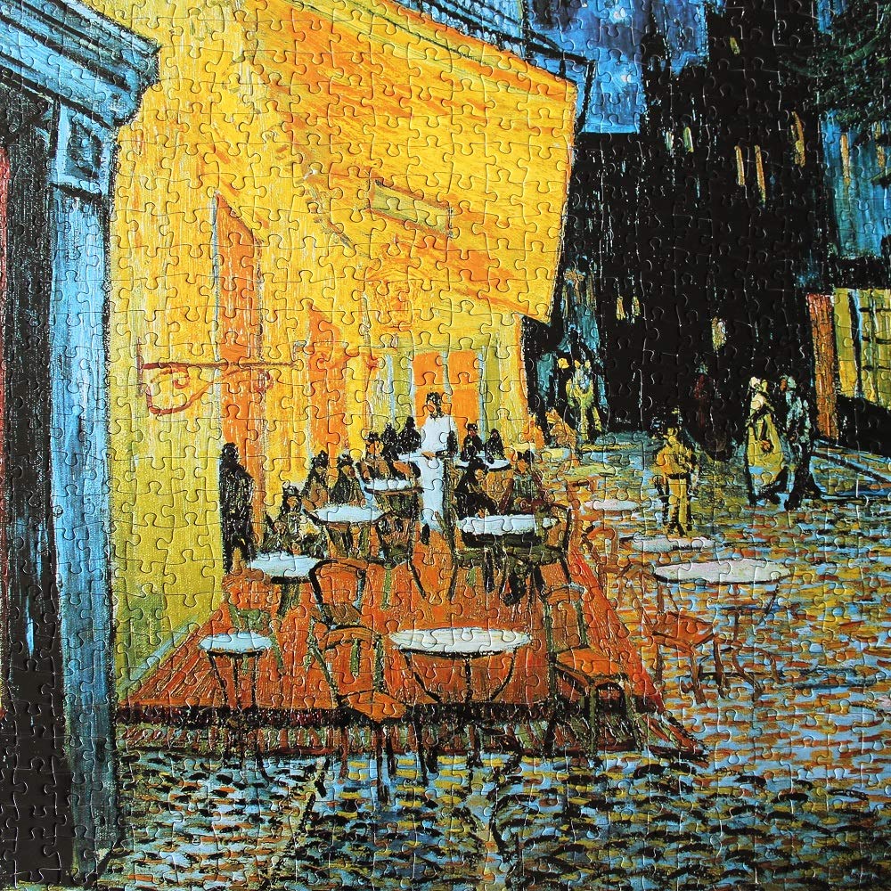 Moruska Cafe Terrace at Night 1000-Piece Puzzle | Vincent van Gogh Art for Adults