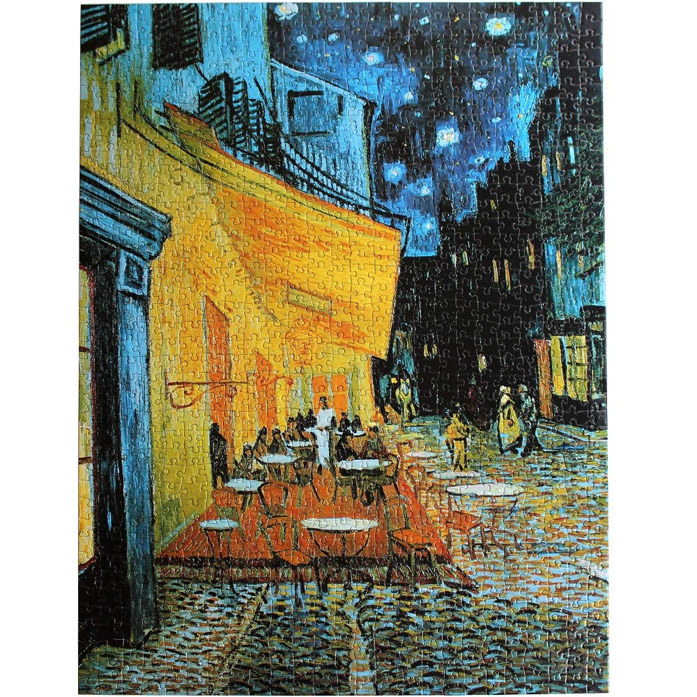 Moruska Cafe Terrace at Night 1000-Piece Puzzle | Vincent van Gogh Art for Adults