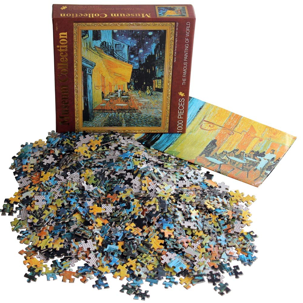 Moruska Cafe Terrace at Night 1000-Piece Puzzle | Vincent van Gogh Art for Adults