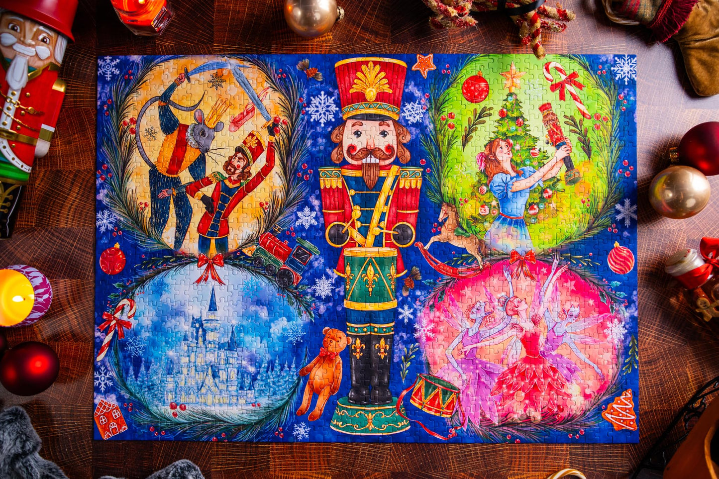 Mosaic Puzzles The Nutcracker — 1000-Piece Premium Christmas Puzzle for Adults