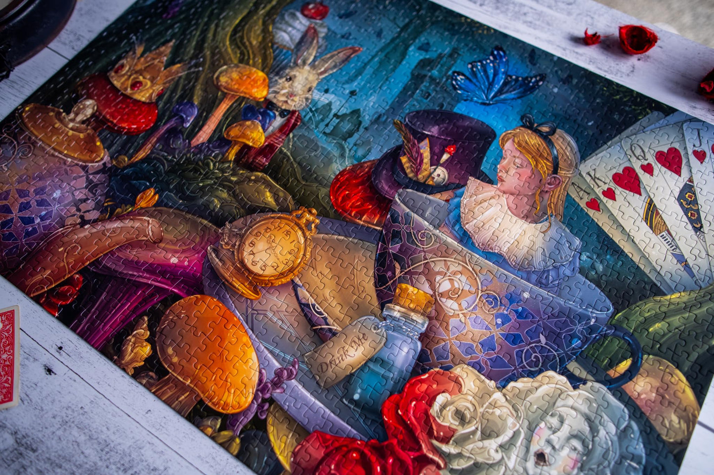 Mosaic Puzzles: Through The Looking Glass – Premium 1000-Piece Jigsaw Puzzle for Adults
