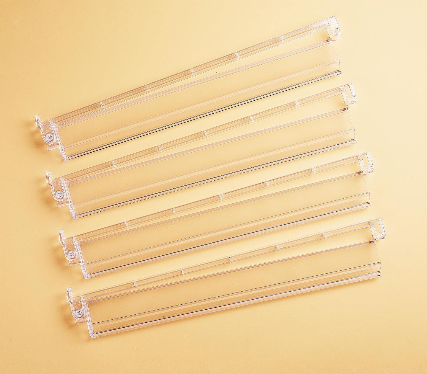Mose Cafolo 4-Pack Clear Mahjong Pushers – 18-Inch Acrylic Rack Pusher