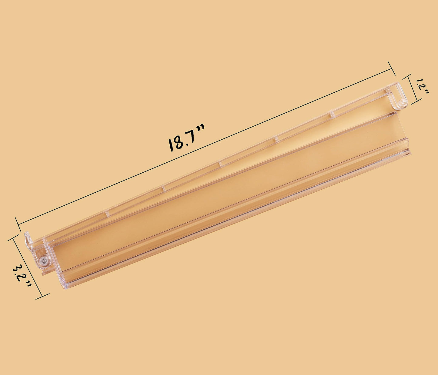 Mose Cafolo 4-Pack Clear Mahjong Pushers – 18-Inch Acrylic Rack Pusher