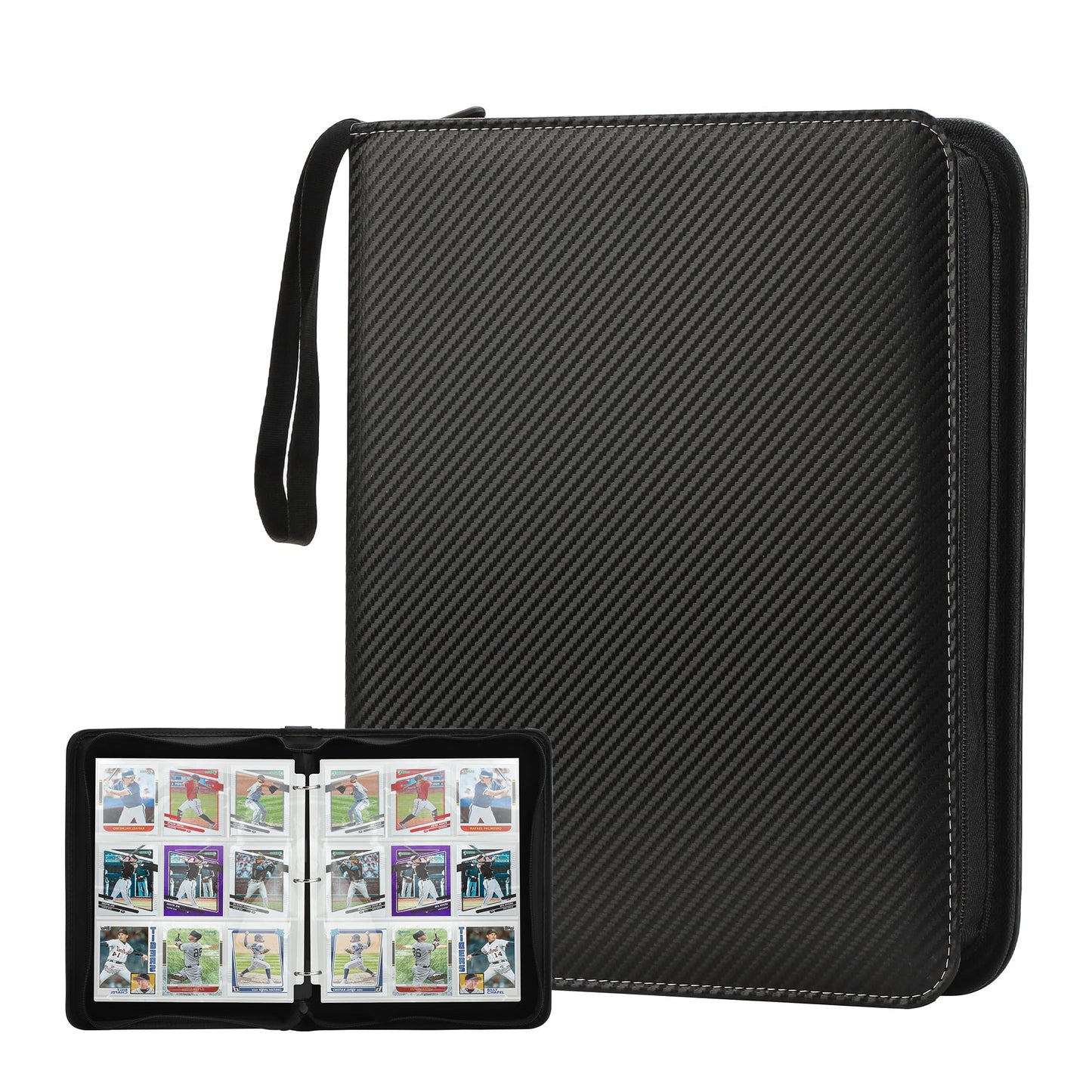 MOSLA 9-Pocket Trading Card Binder | 720 Double-Sided PU Sleeve Binder for MTG, TCG, and Sports Cards