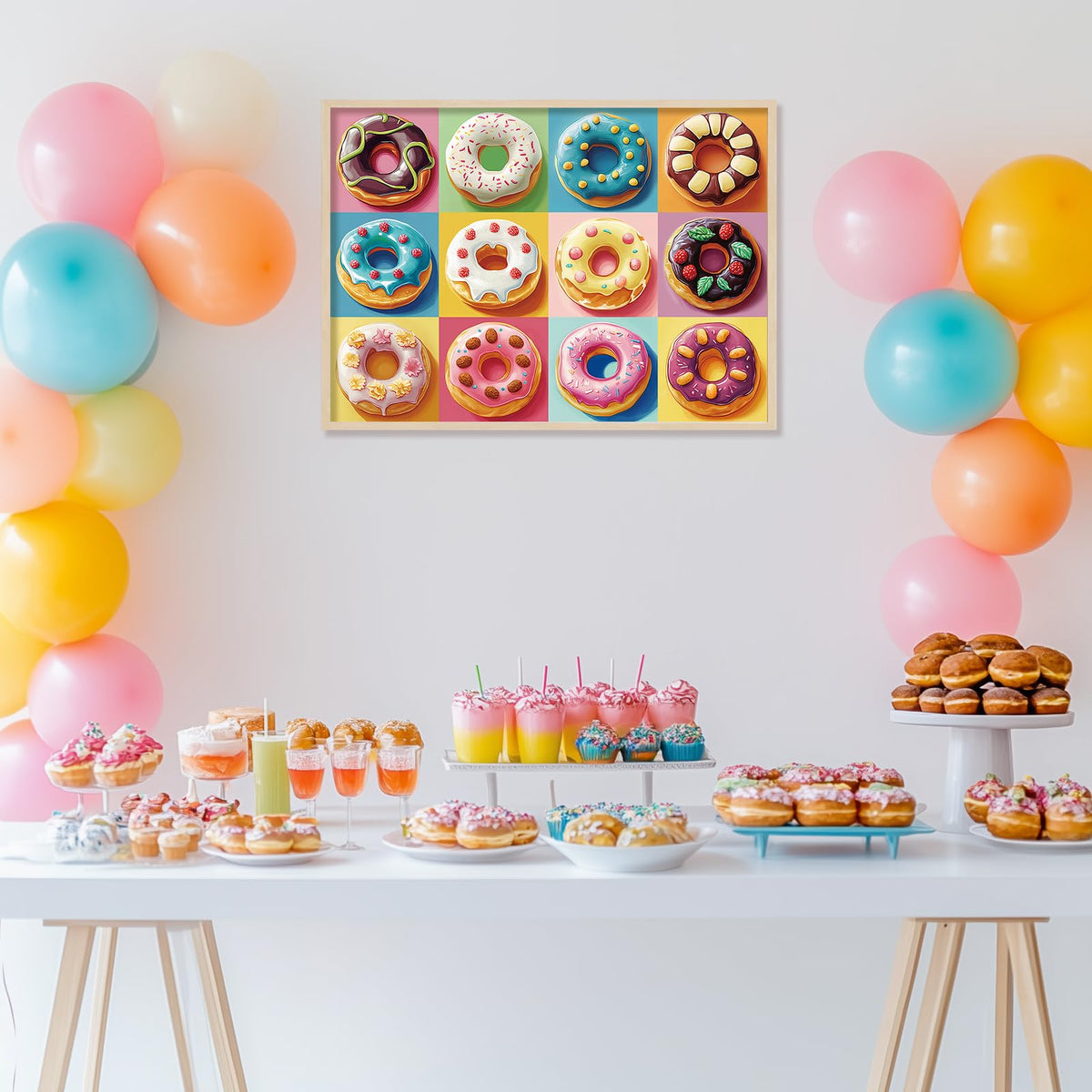 Motiloo 500 Piece Donuts Puzzle – Colorful Donut Jigsaw for Adults & Families | 20 x 14 Inches
