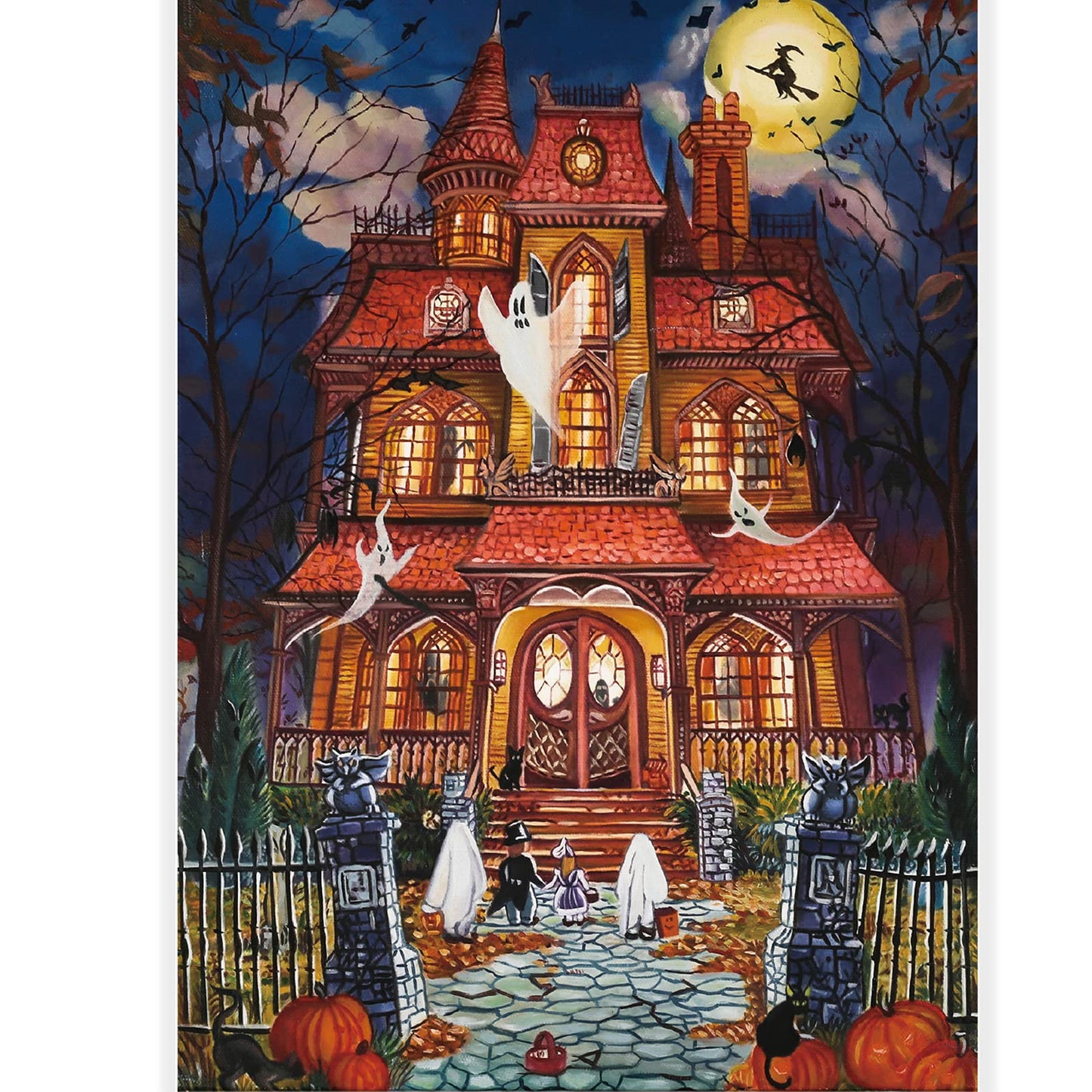 Motiloo 500-Piece Halloween Jigsaw Puzzle – Fright Night for Adults | Family & Party Decor