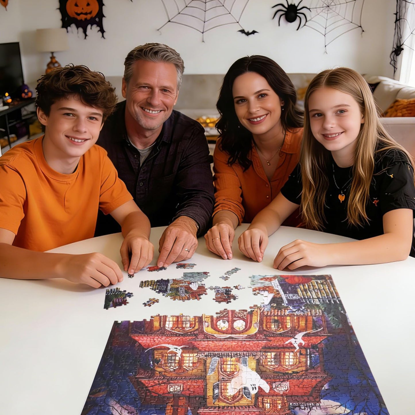 Motiloo 500-Piece Halloween Jigsaw Puzzle – Fright Night for Adults | Family & Party Decor