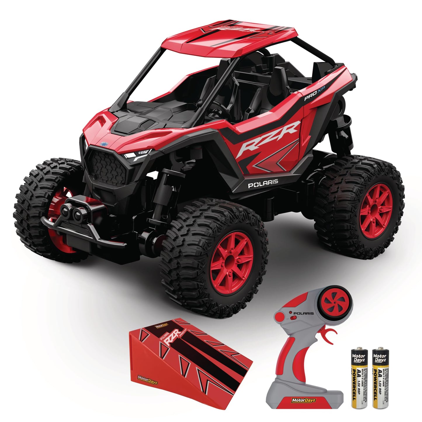 Motor Dayz Polaris RZR RC Car 1:43 Scale • 2WD • 2.4GHz • Jump Ramp Included