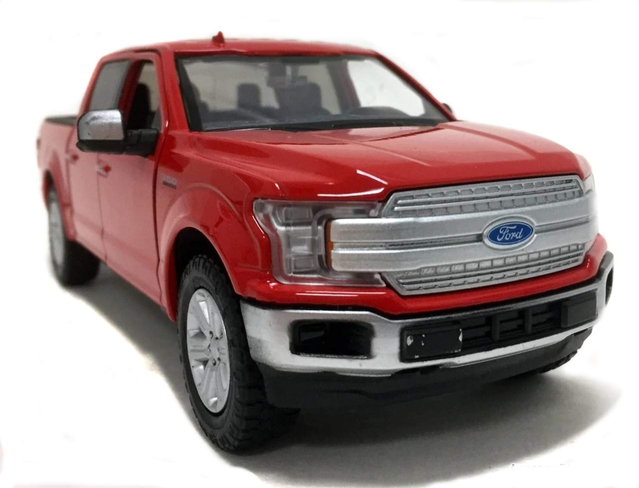 Motormaxx 2019 Ford F-150 Lariat Crew Cab Diecast Model – Red, 1:24–1:27 Scale (79363)