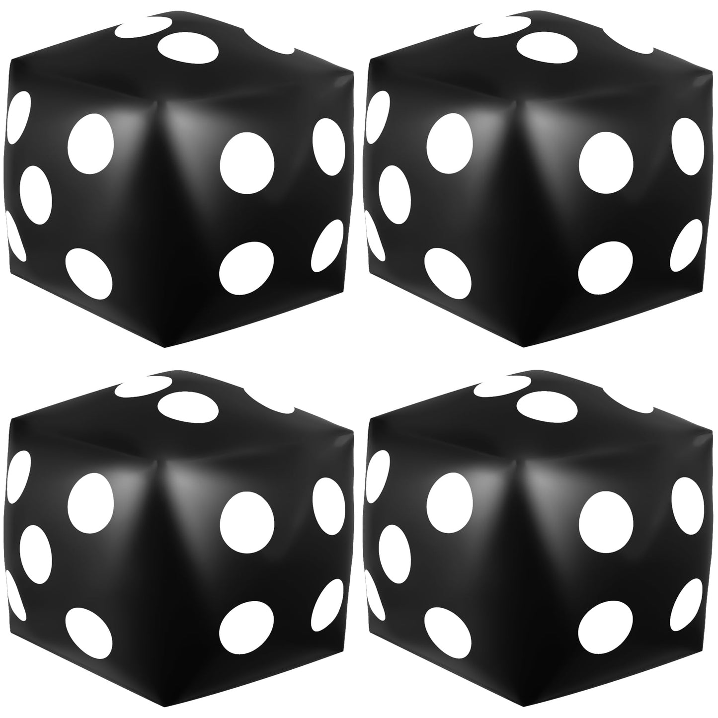 Mototo 4 Pieces Jumbo Inflatable Dice – 12.6-Inch Large Indoor Outdoor Party Set