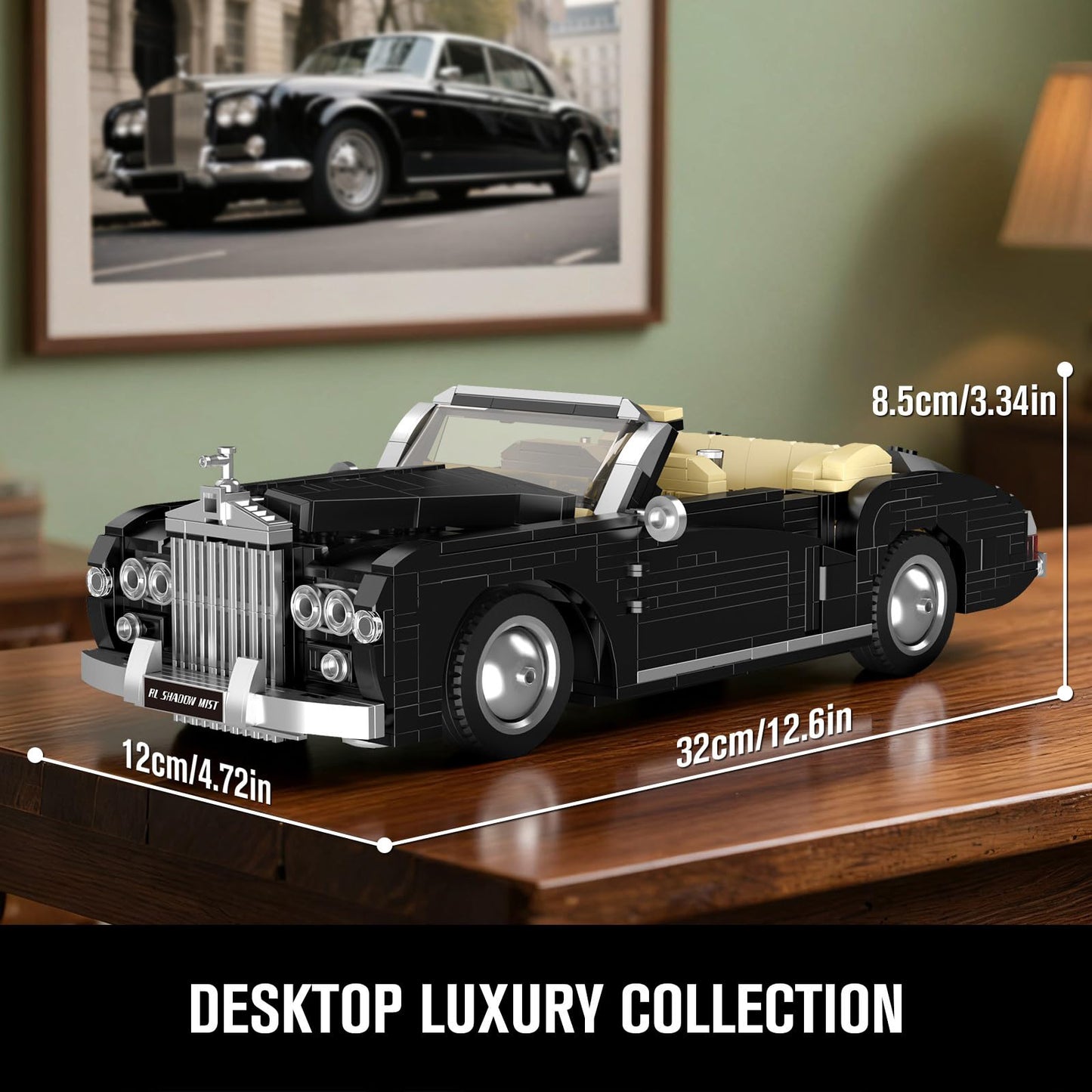 Mould King 10006 Classic Car Building Set – 1096+ Pieces Luxury Convertible Kit