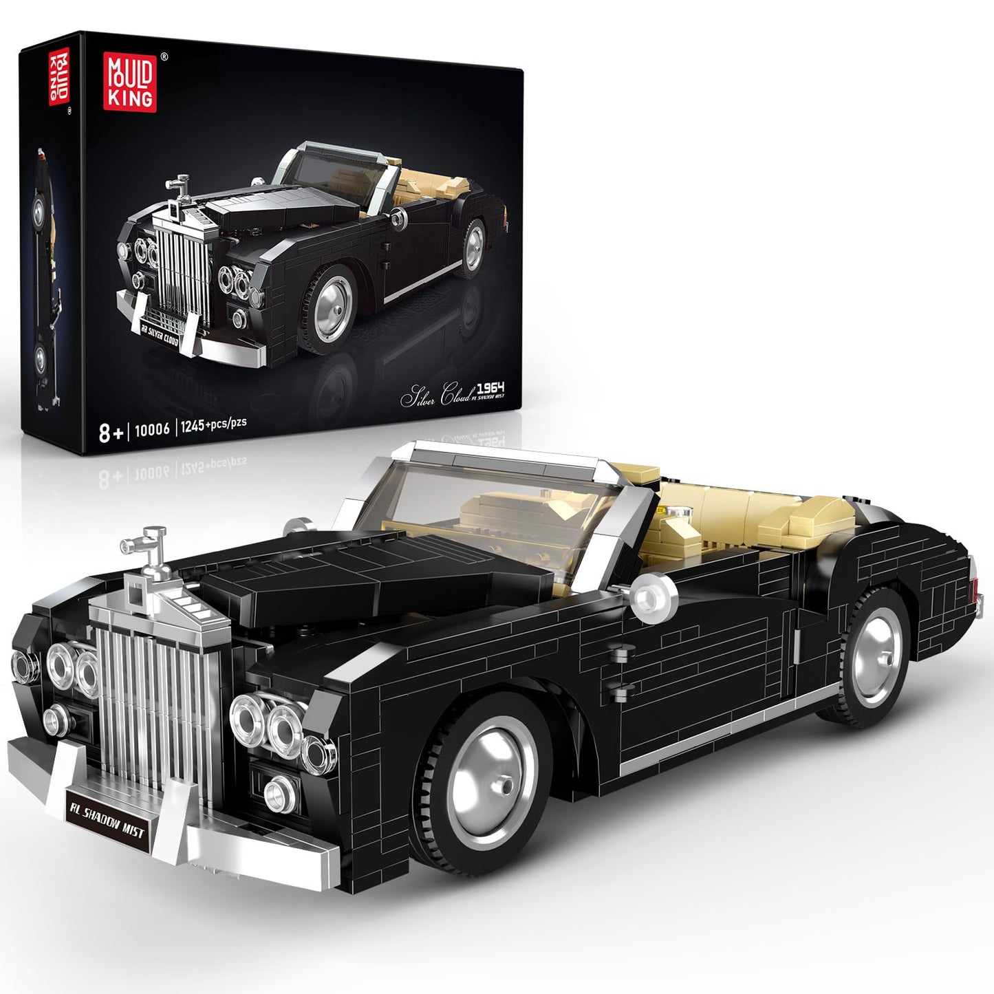 Mould King 10006 Classic Car Building Set – 1096+ Pieces Luxury Convertible Kit