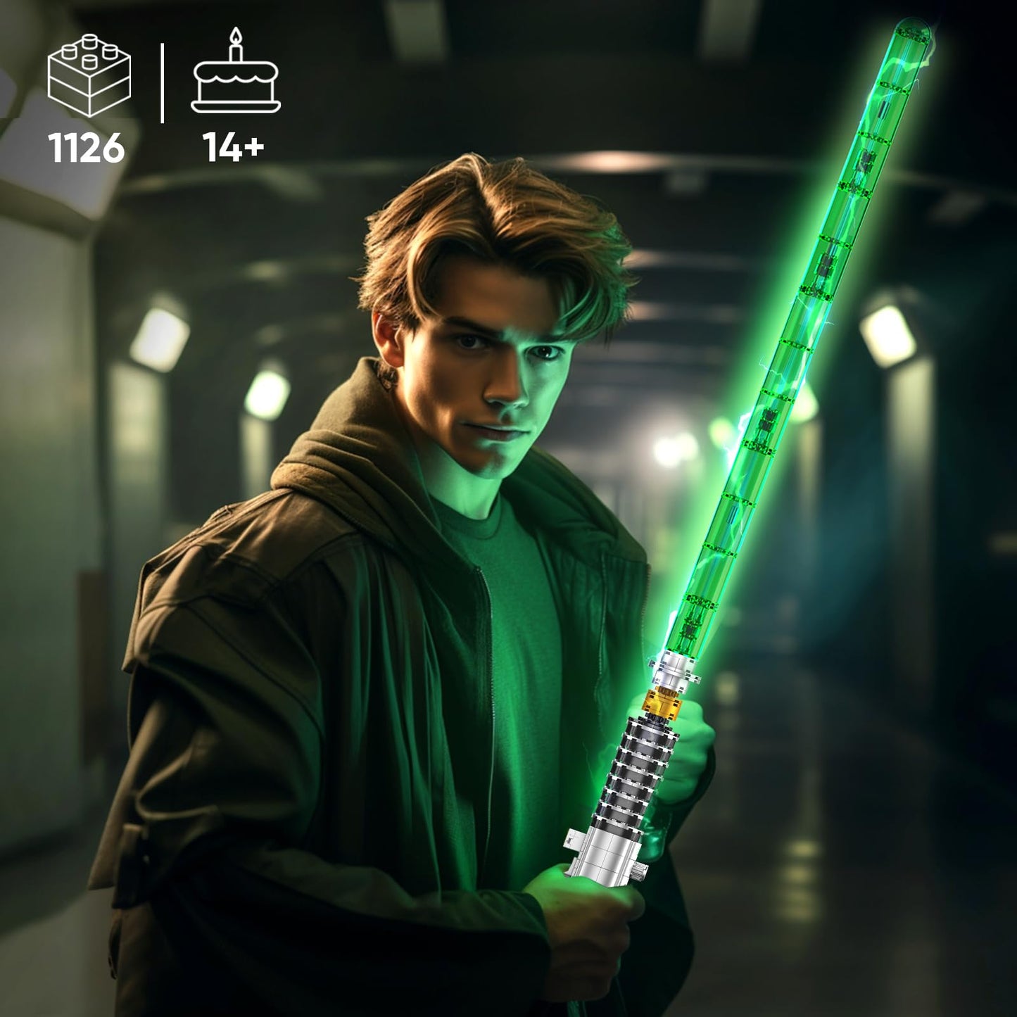 Mould King 10140 Lightsaber Building Set – LED Light, 1126 Pieces, Adult Cosplay