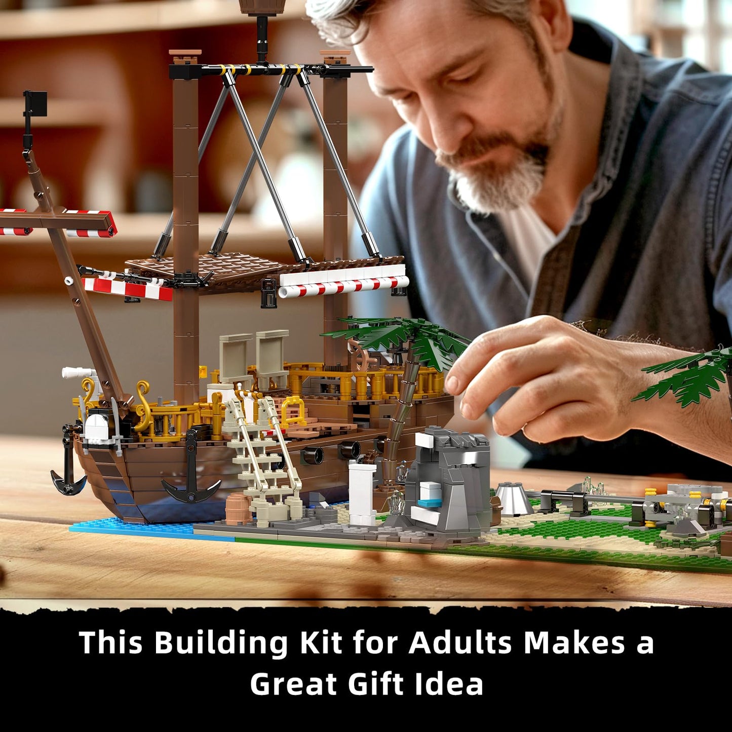 Mould King 11013 Roller Coaster Amusement Park Building Set – 2174 Pieces, DIY STEM Model Kit for Adults