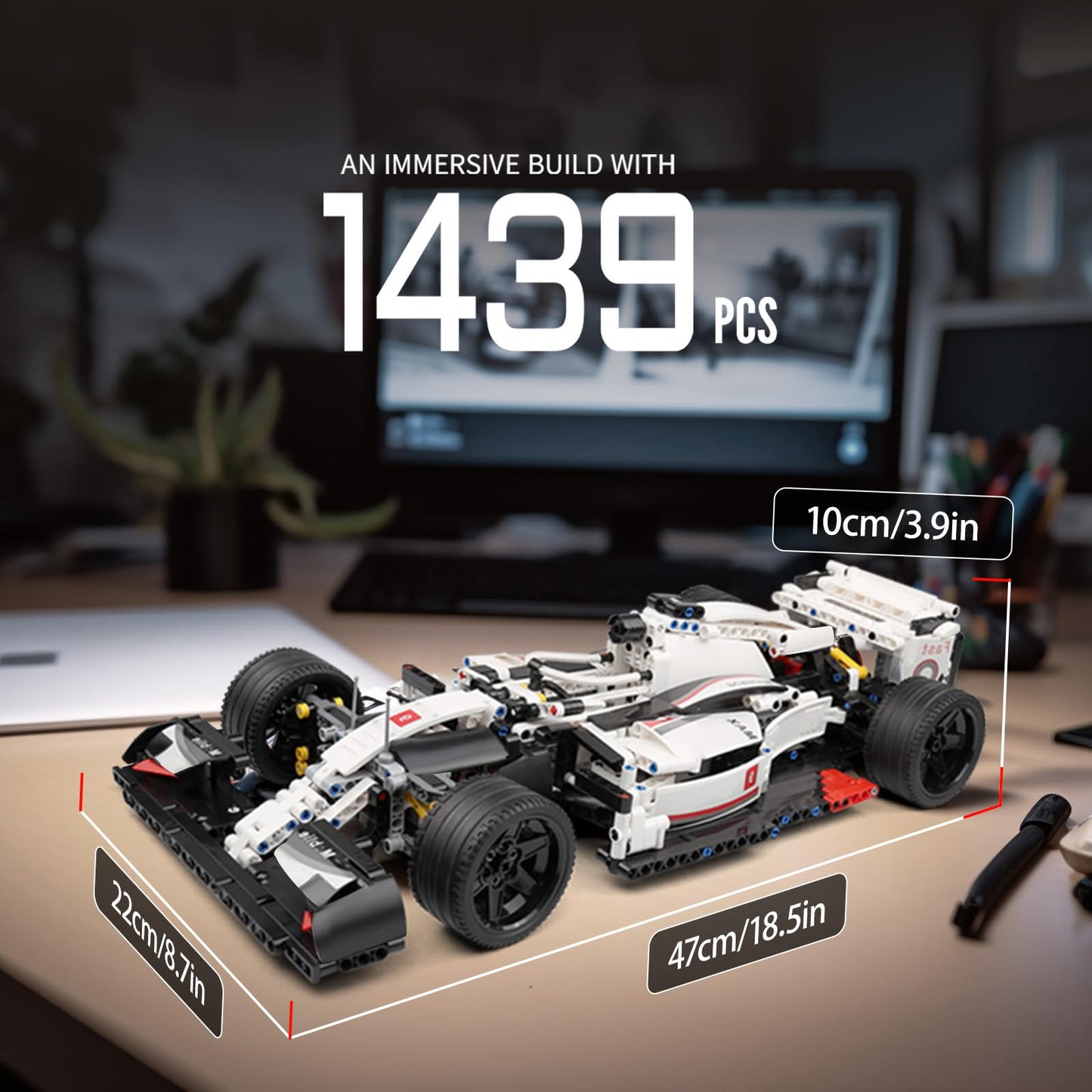 Mould King 13117 Technik Sports Car Model – 1235-Piece Display Kit