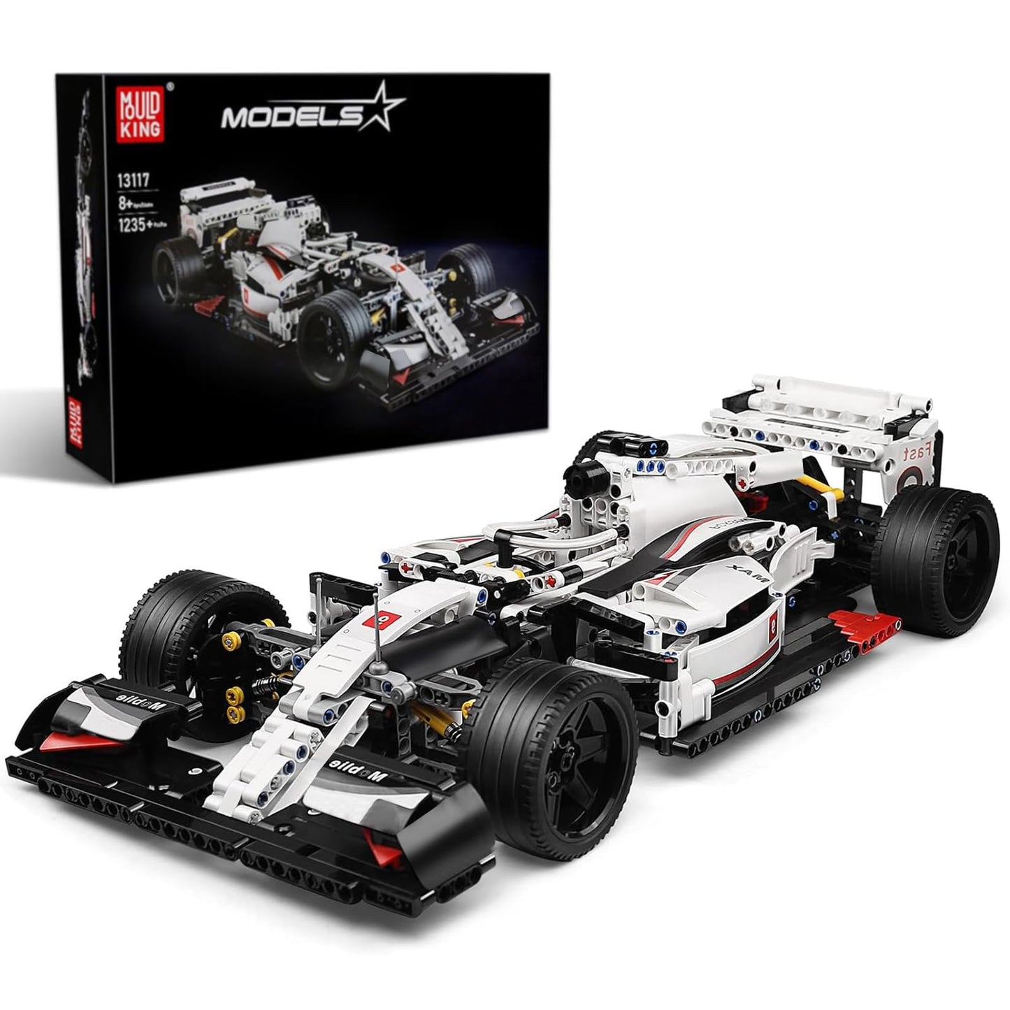 Mould King 13117 Technik Sports Car Model – 1235-Piece Display Kit