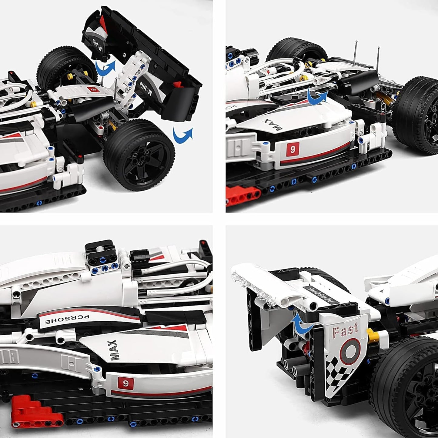 Mould King 13117 Technik Sports Car Model – 1235-Piece Display Kit