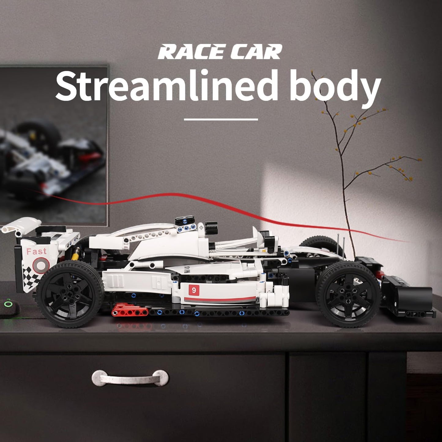 Mould King 13117 Technik Sports Car Model – 1235-Piece Display Kit