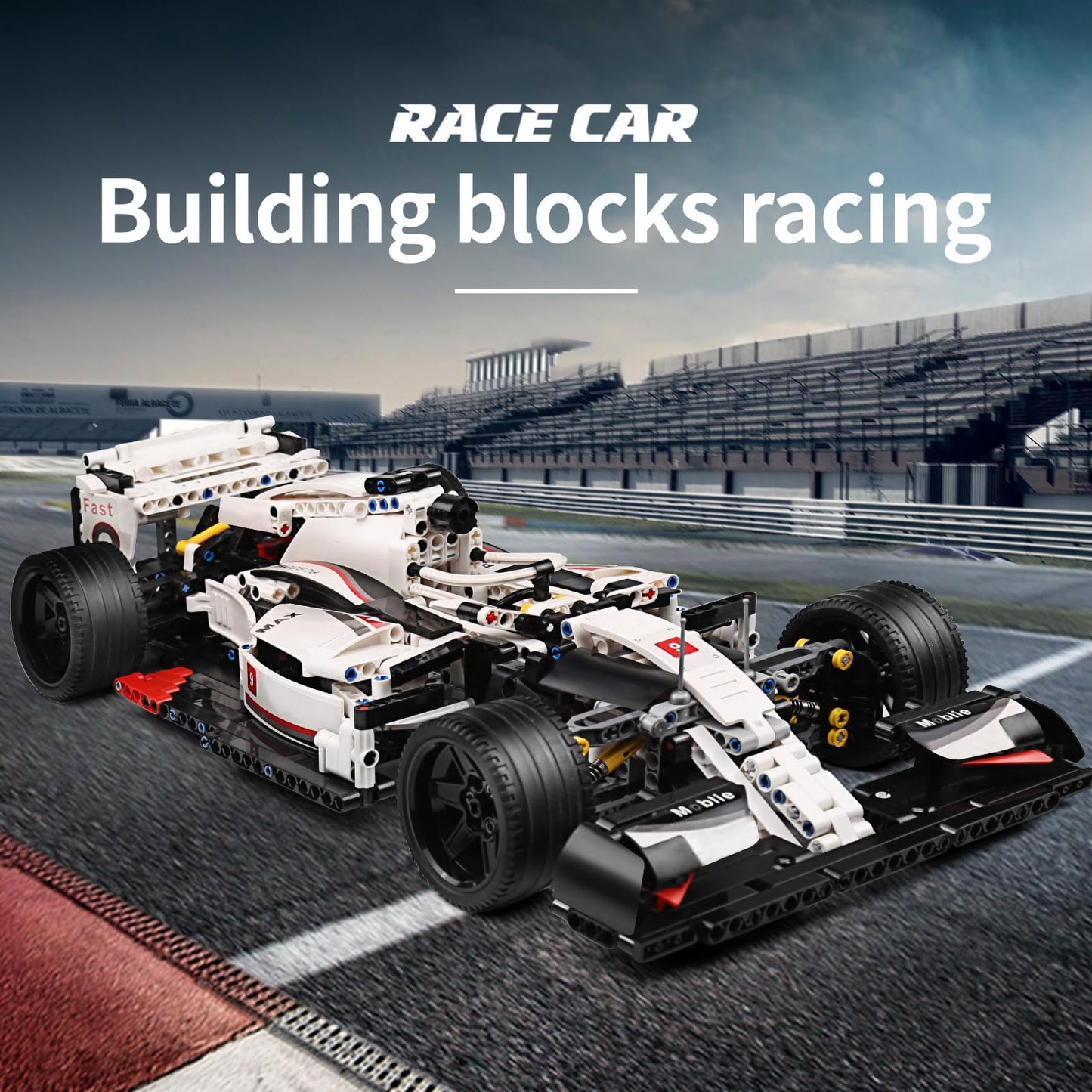 Mould King 13117 Technik Sports Car Model – 1235-Piece Display Kit