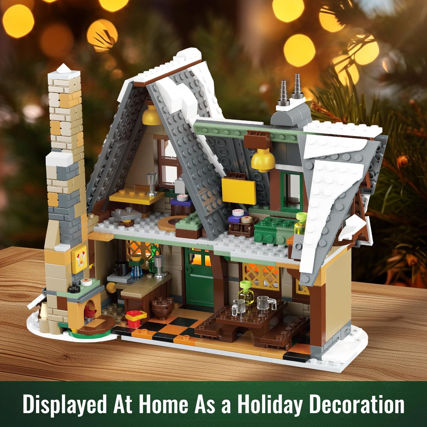 Mould King 16049 Christmas Cottage Building Kit - 766 Pieces