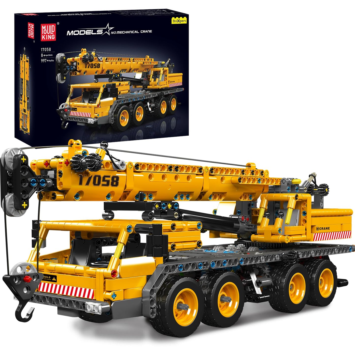 Mould King 17058 City Mobile Crane Truck Building Set – 997 Pieces