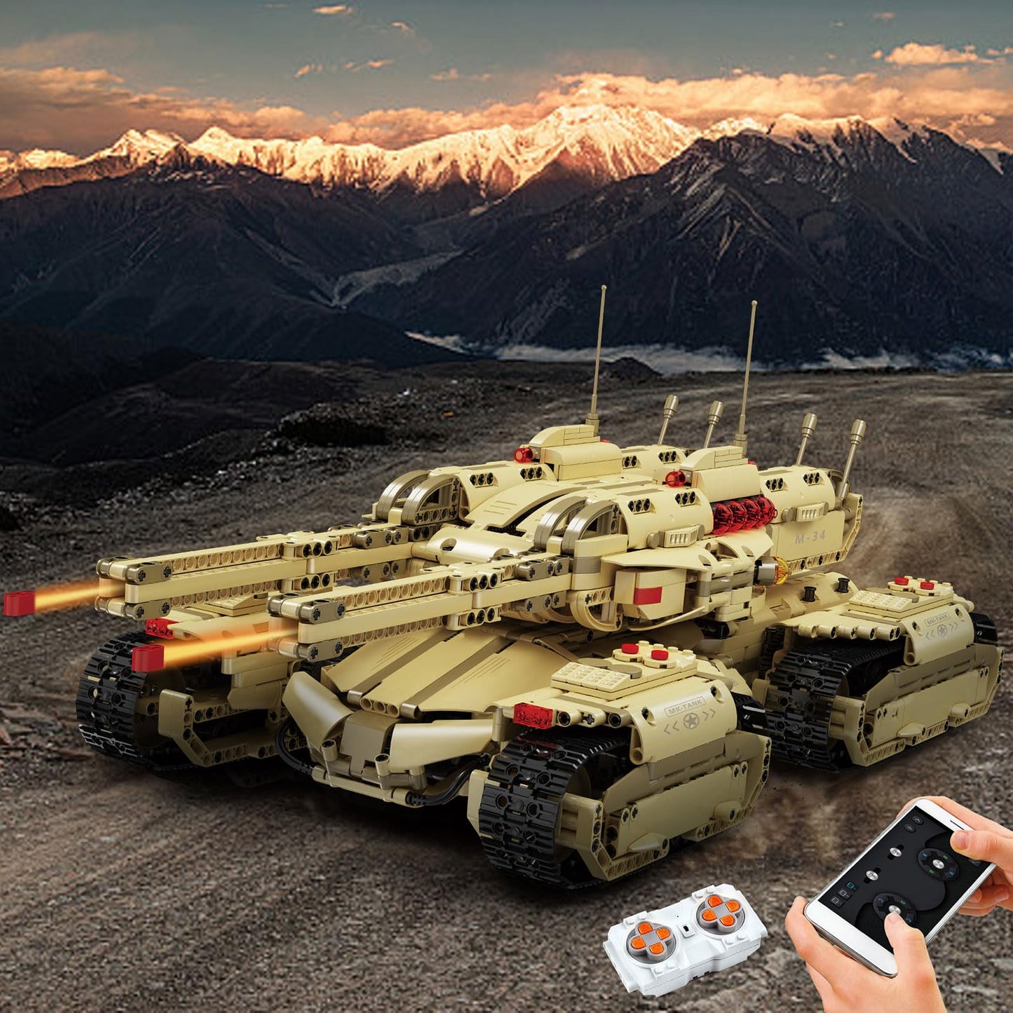 Mould King 20011 Mammoth Tank – Remote Control RC Building Kit for Adults