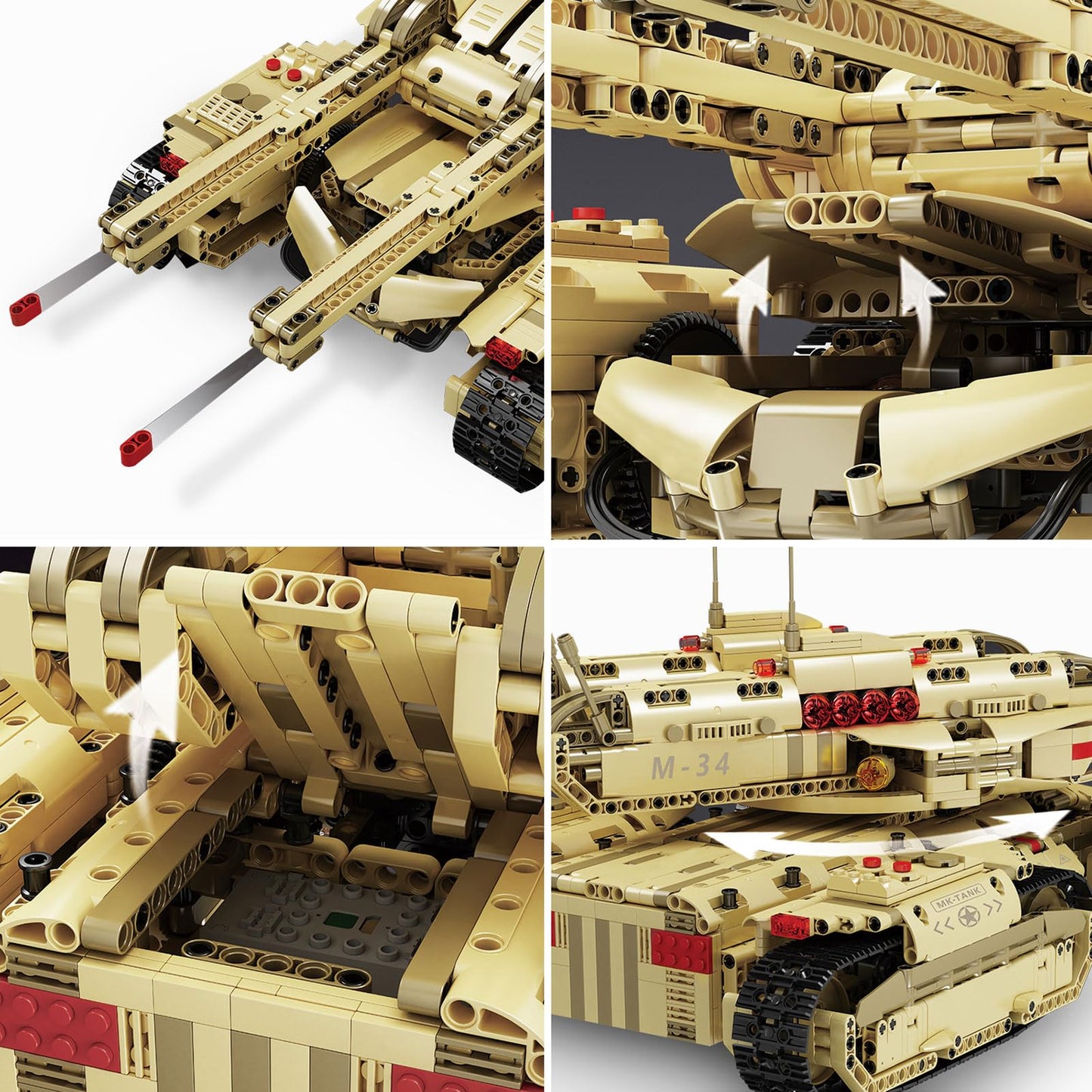 Mould King 20011 Mammoth Tank – Remote Control RC Building Kit for Adults