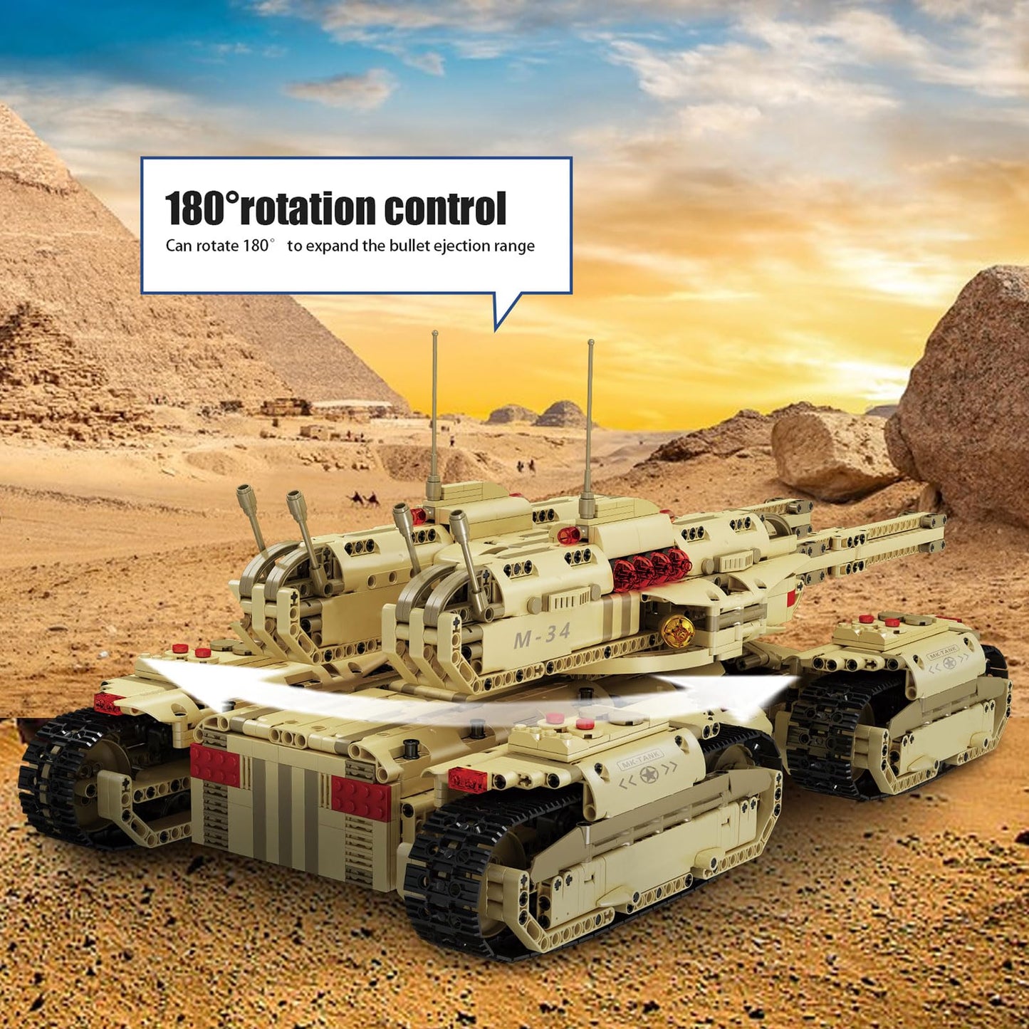 Mould King 20011 Mammoth Tank – Remote Control RC Building Kit for Adults