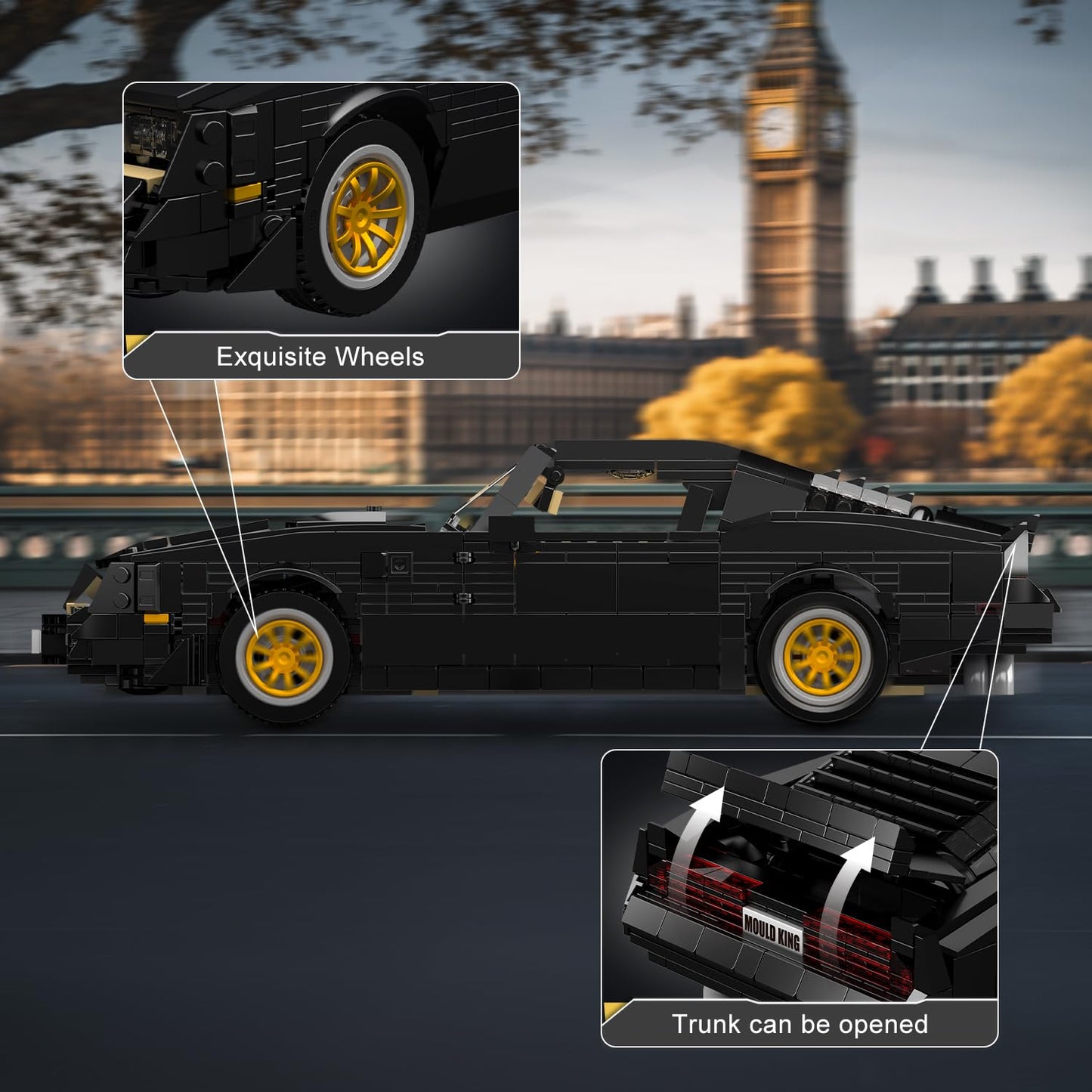 Mould King Classic Supercar Building Set – 1557 PCS STEM Car Kit for Teens & Adults