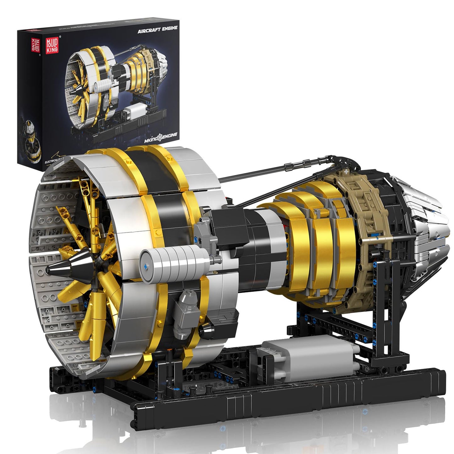 Mould King Aircraft Engine Toys – 2256-Piece Motorized STEM DIY Kit