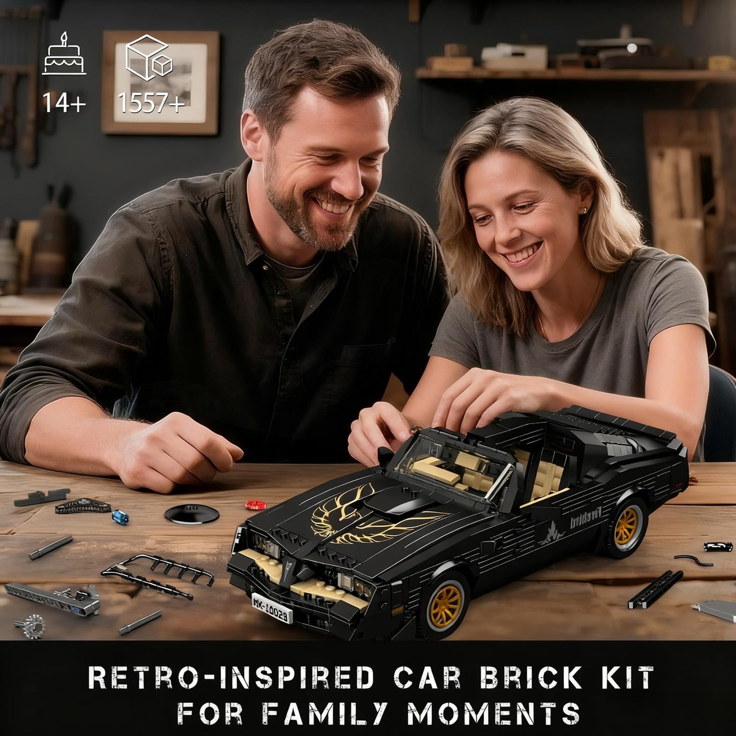 Mould King Classic Supercar Building Set – 1557 PCS STEM Car Kit for Teens & Adults