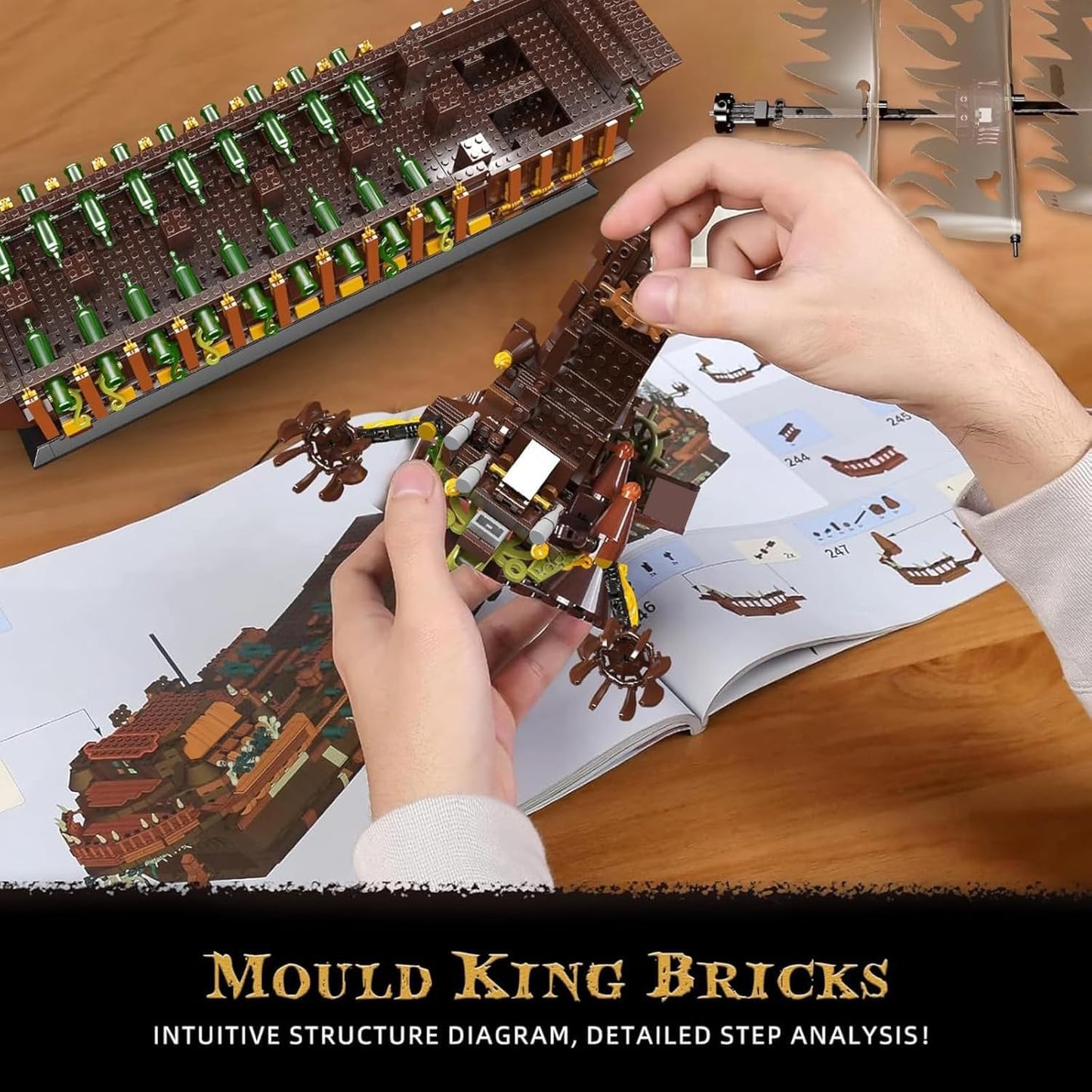 Mould King Large Pirates Ship Model – 4364+ Pieces Dutchman Building Set