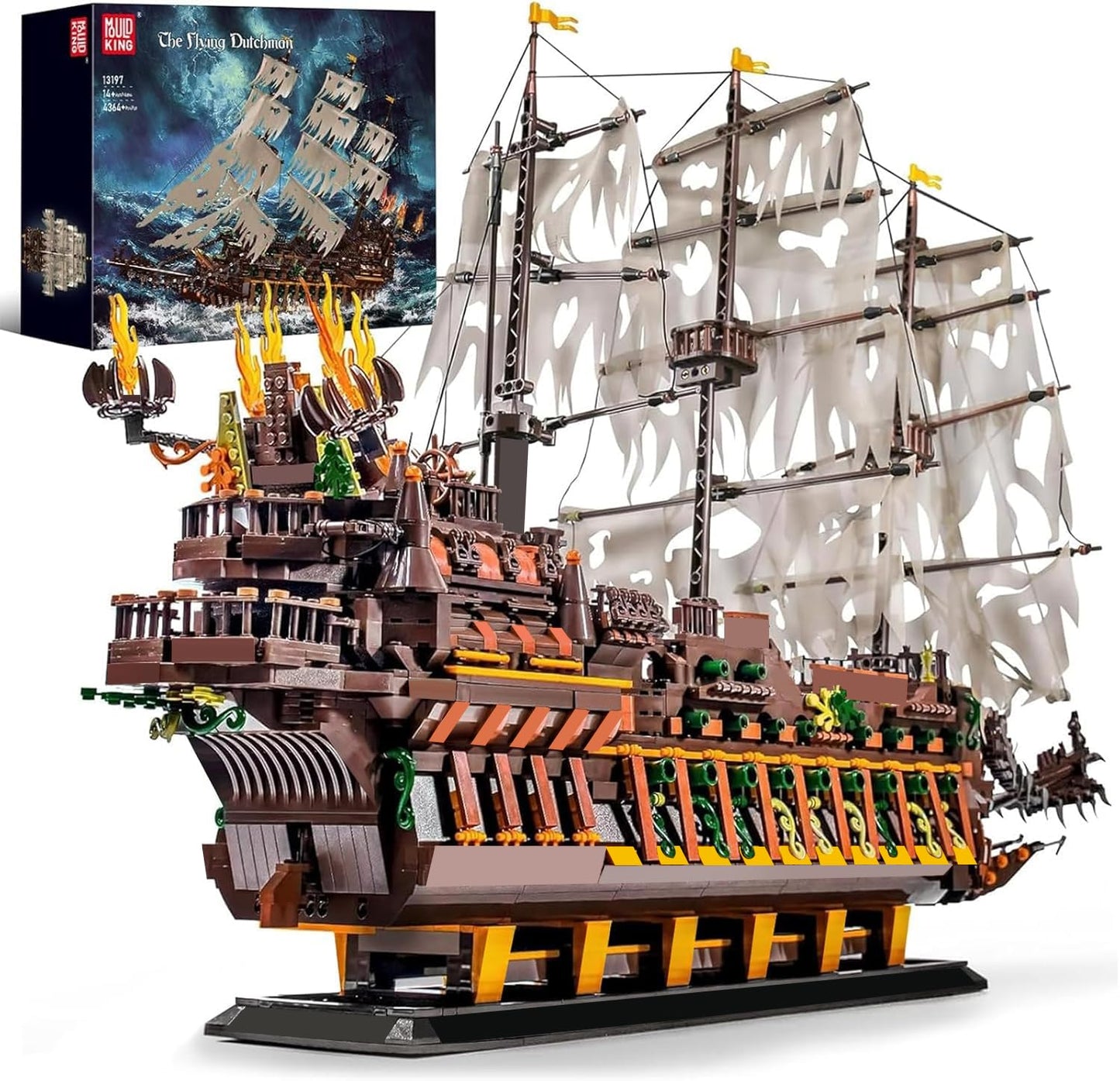 Mould King Large Pirates Ship Model – 4364+ Pieces Dutchman Building Set