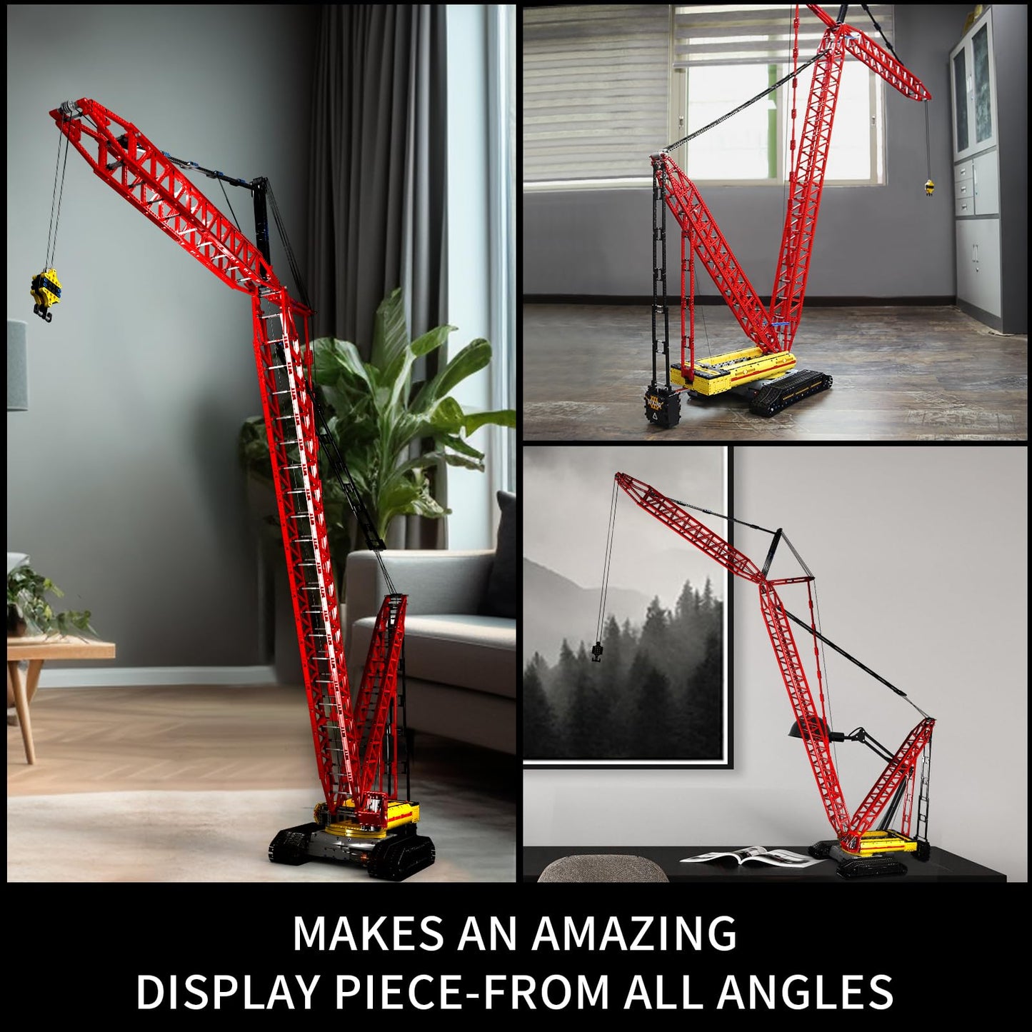 Mould King LR13000 Crawler Crane Kit – 4318+ Pieces, Motorized RC with App Remote