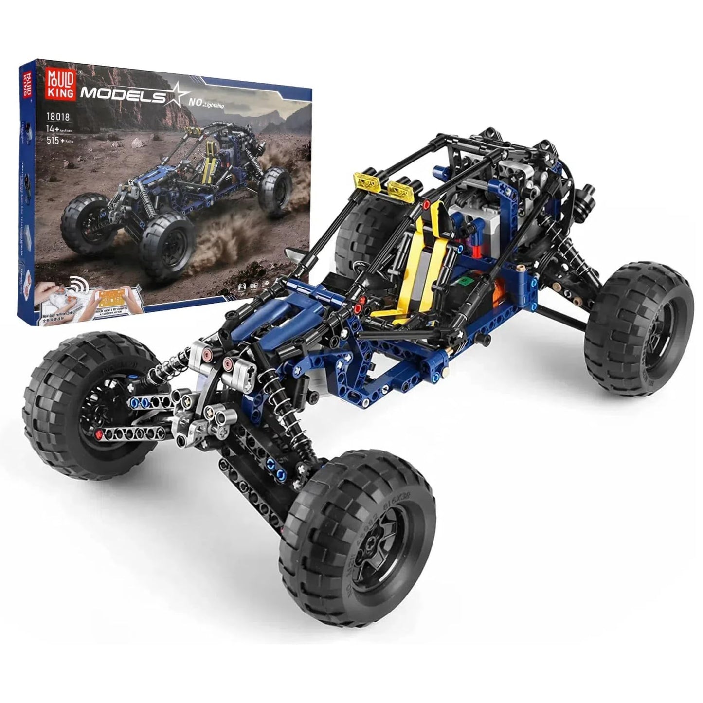 Mould King RC Off-Road Building Car Toys – 515 Pieces, Remote & App Control