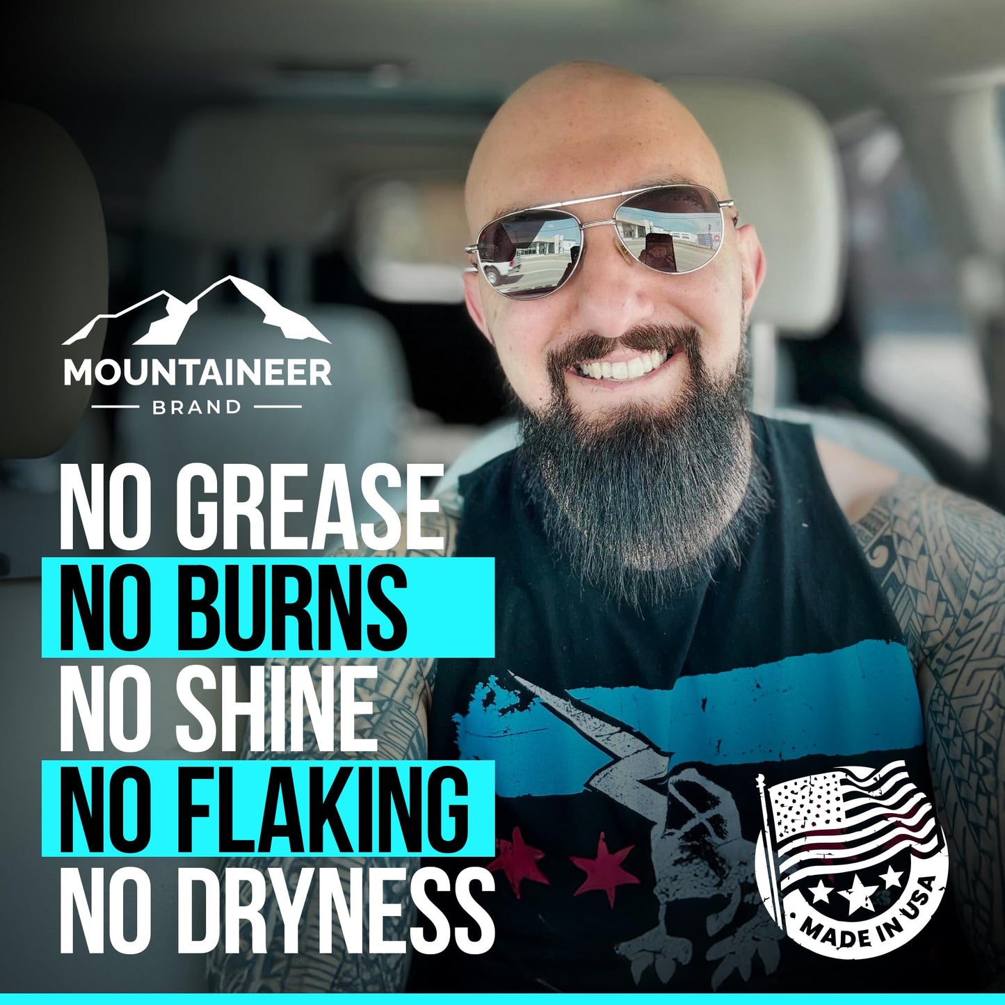 Mountaineer Brand Bald Head Shampoo & Moisturiser – Fresh & Natural Scent | Made in WV | Hydrating 4oz