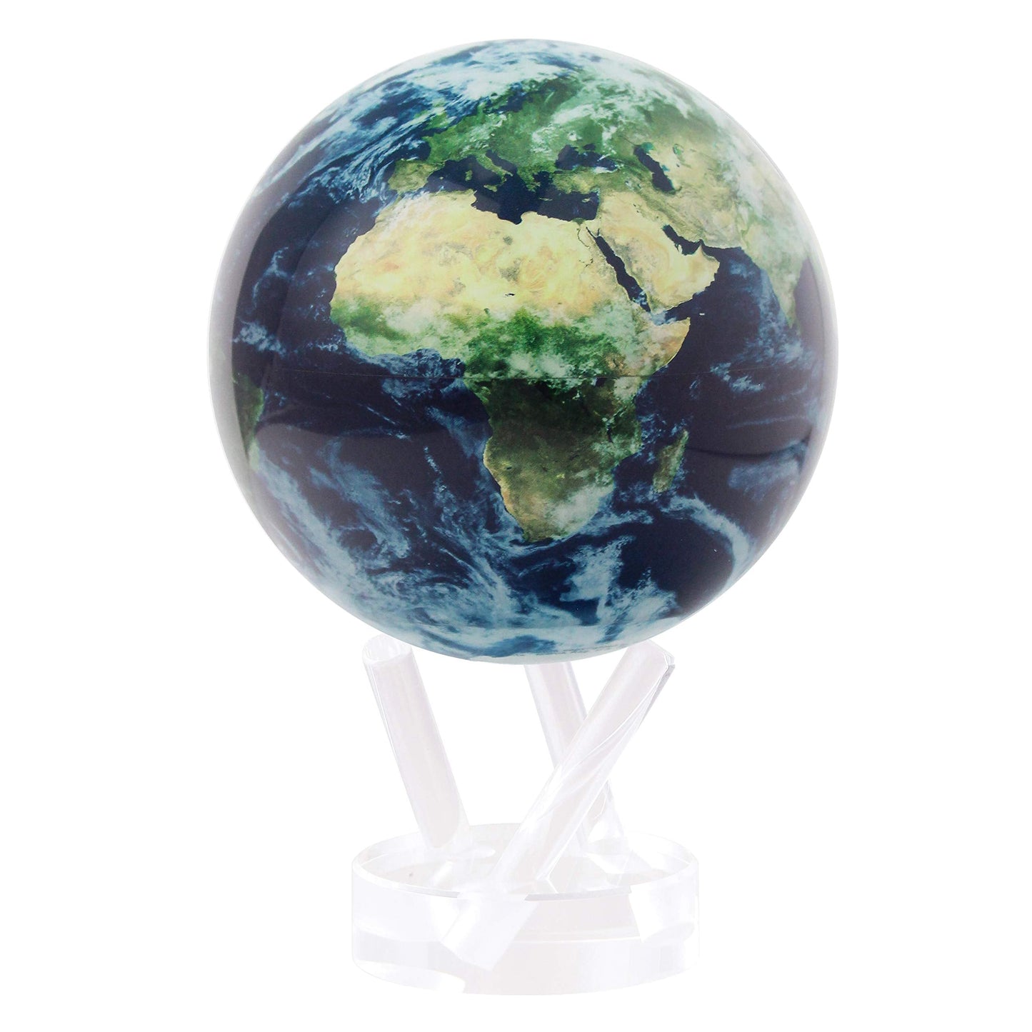 MOVA Globe Earth with Clouds – 8.5” Self-Rotating, Light-Powered Desk Globe