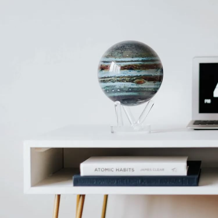 MOVA Jupiter Globe 4.5-inch – Solar-Powered Floating Planet Display for Desk