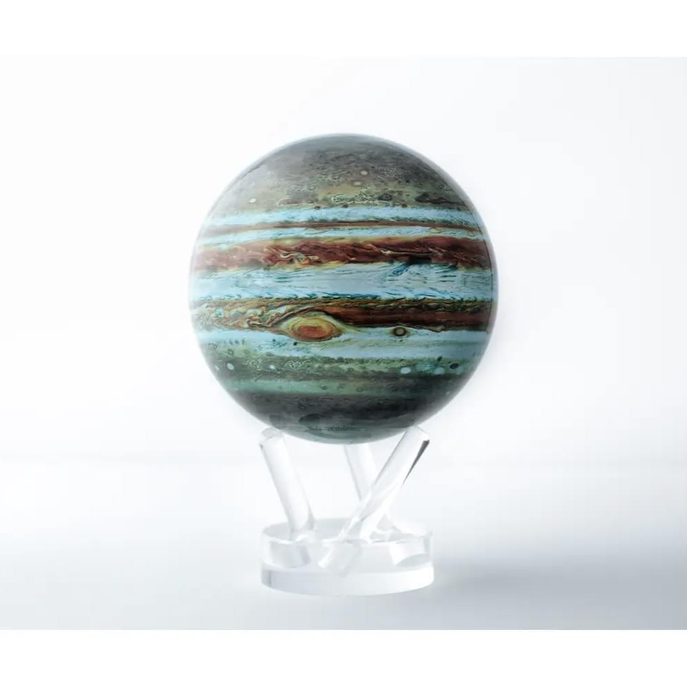 MOVA Jupiter Globe 4.5-inch – Solar-Powered Floating Planet Display for Desk