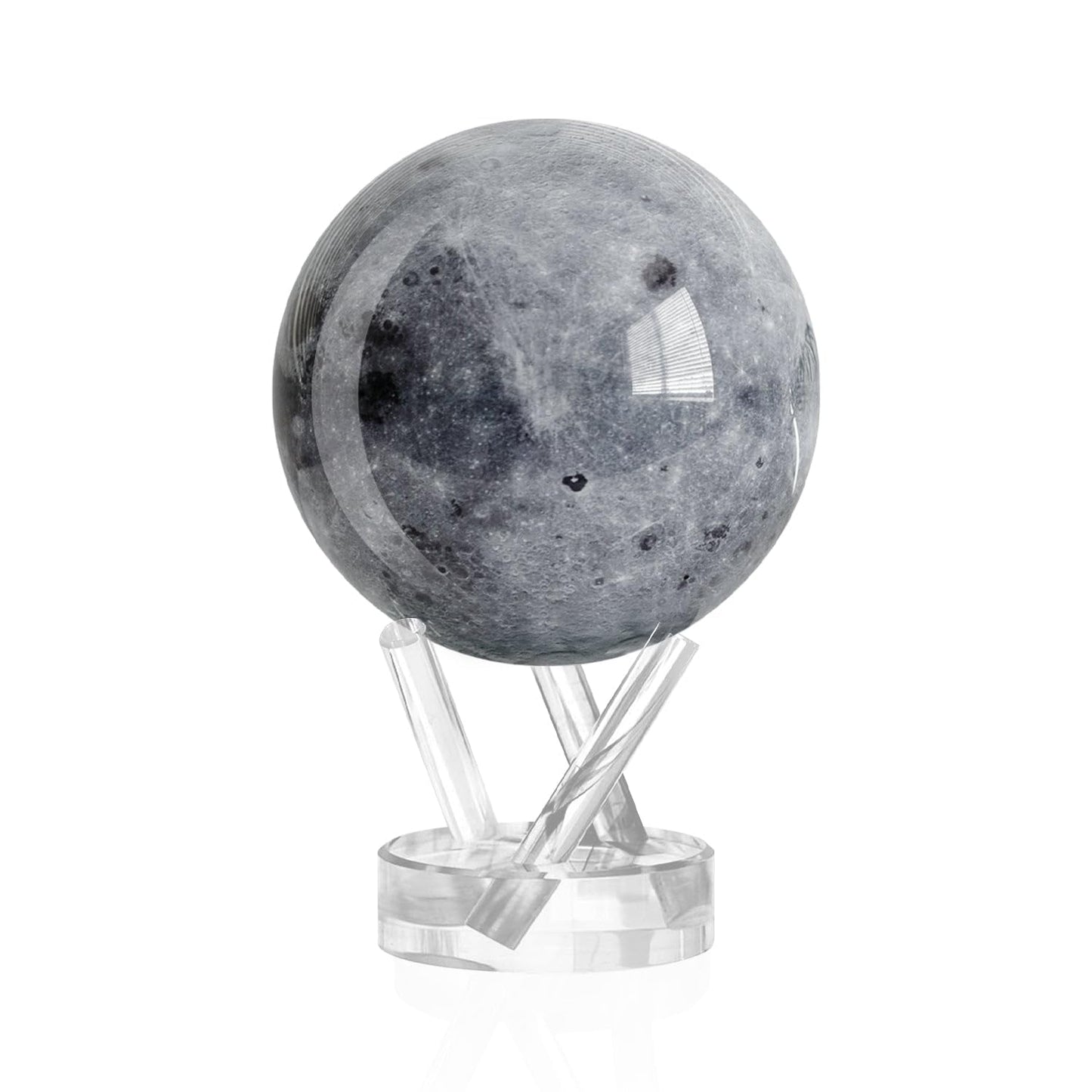 MOVA Moon Globe 4.5-inch | Light-Powered Rotating Lunar Globe — No Batteries