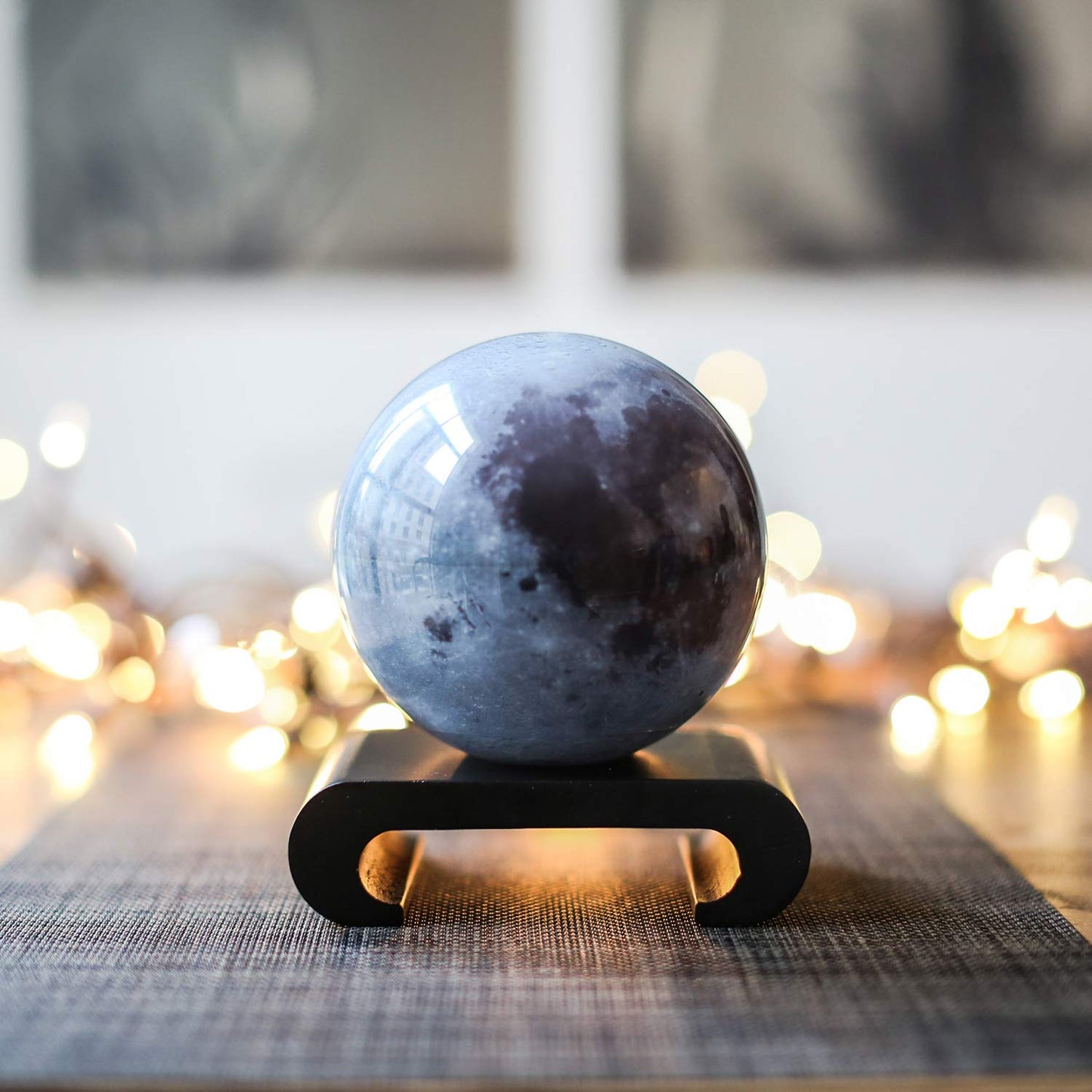 MOVA Moon Globe 6-inch — Rotating Lunar Globe Powered by Light, No Batteries Needed | Unique Desk Decor Gift