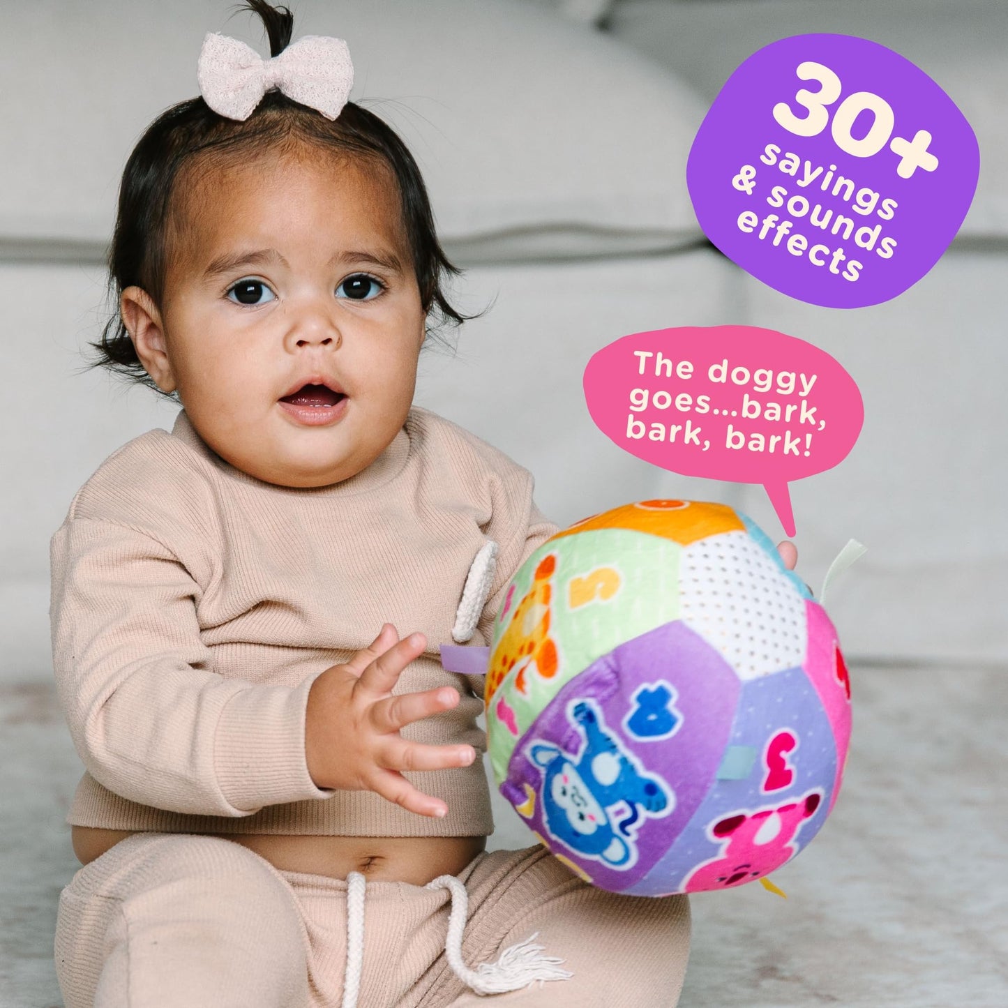 Move2Play Interactive Baby Ball with Music & Sound Effects – First Birthday Gift