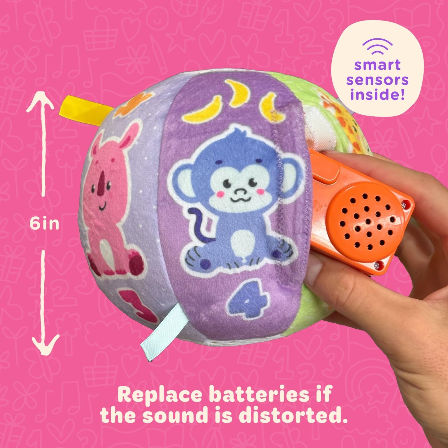 Move2Play Interactive Baby Ball with Music & Sound Effects – First Birthday Gift